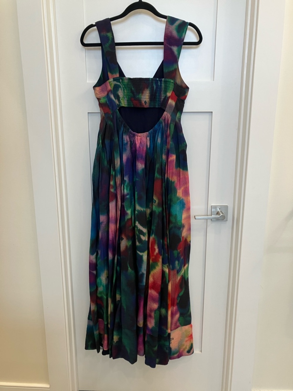 Anthropologie Printed V-Neck Pleated Maxi Dress - Picture 6 of 12